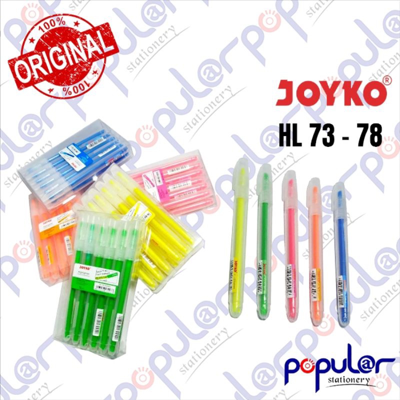 

Highlighter Joyko Pen HL 73 - 78
