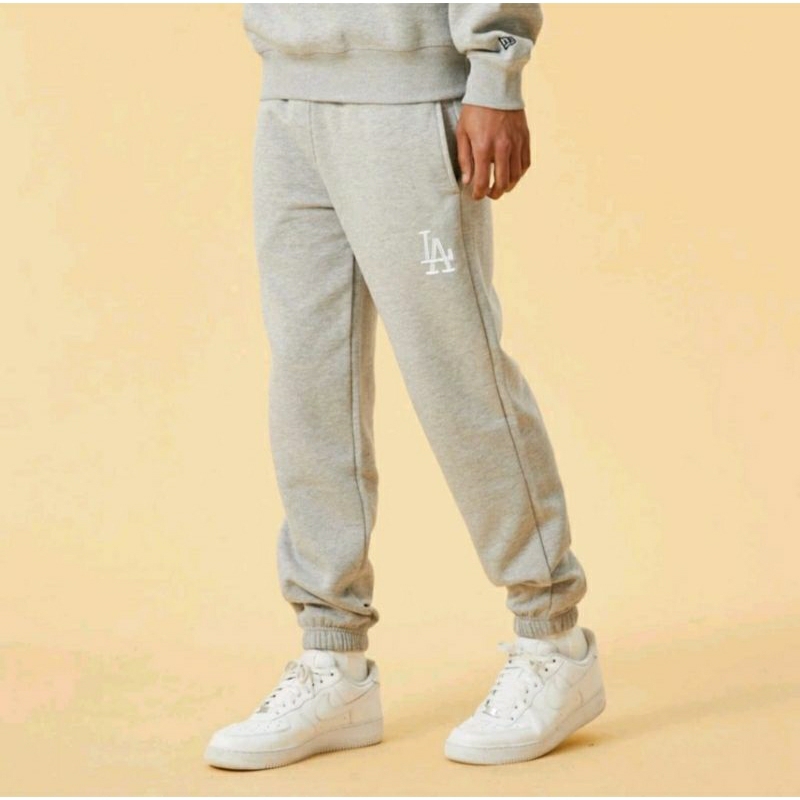 Celana Jogger Pria dan Wanita Grey MLB119