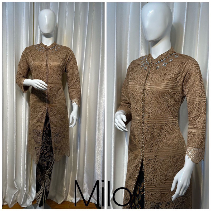 kintani Kebaya - Setelan kebaya tunik brokat modern payet / kebaya brokat tunik / kebaya wisuda mode
