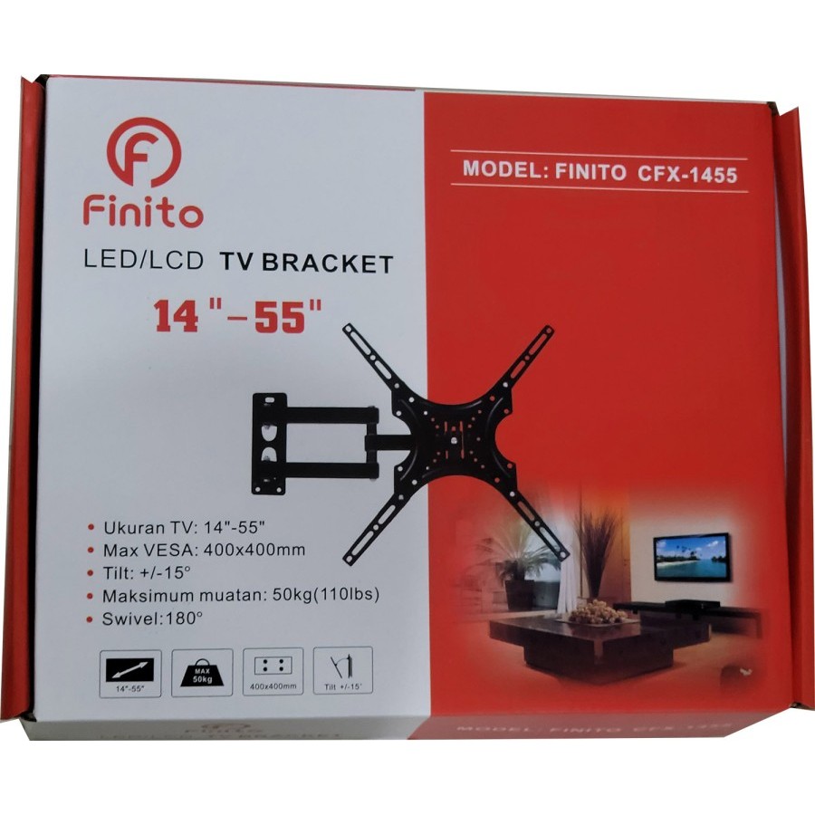 Bracket swing Dinding Wall Bracket TV 14"-55"