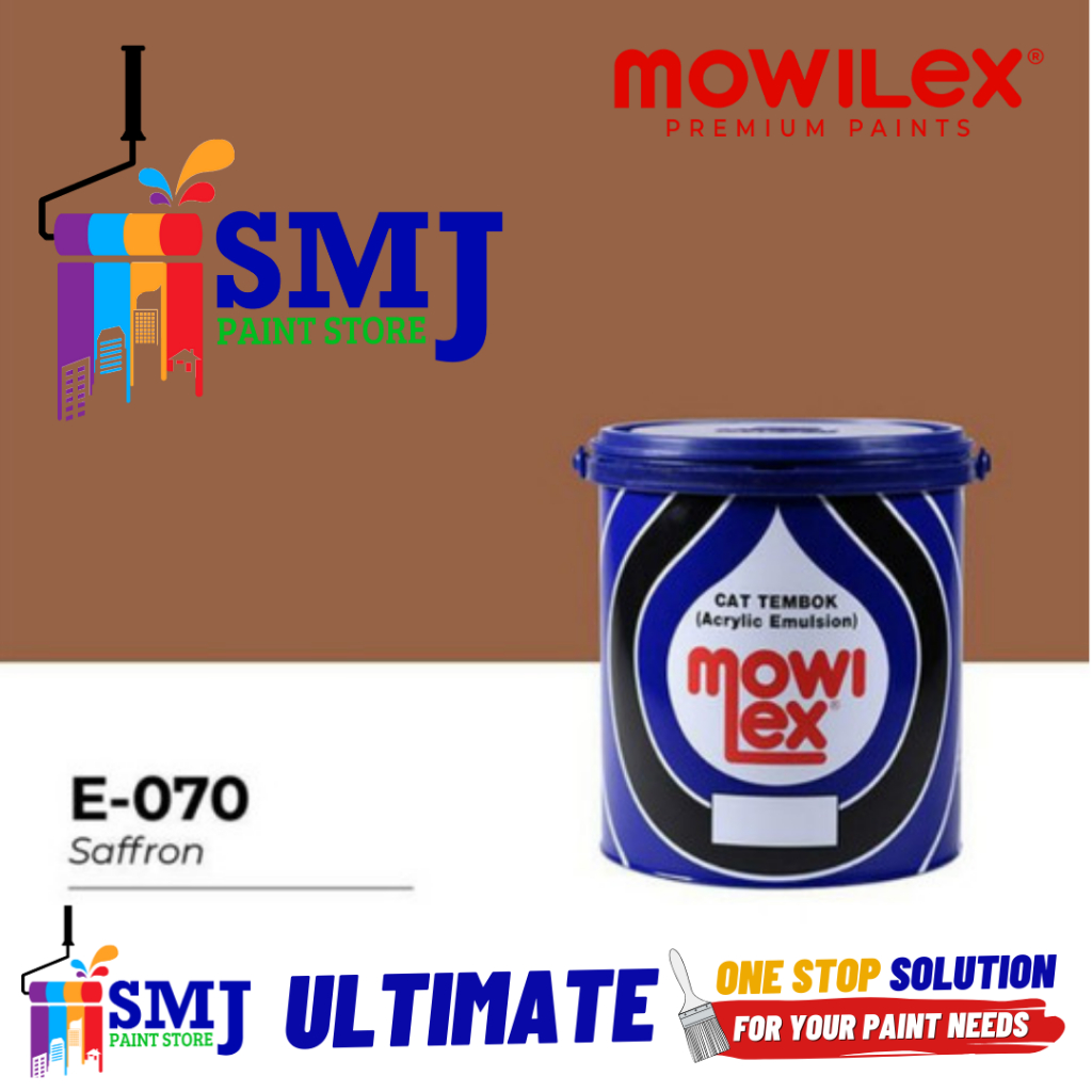 Cat Tembok Interior MOWILEX EMULSION Warna TINTING Saffron E070 2,5L