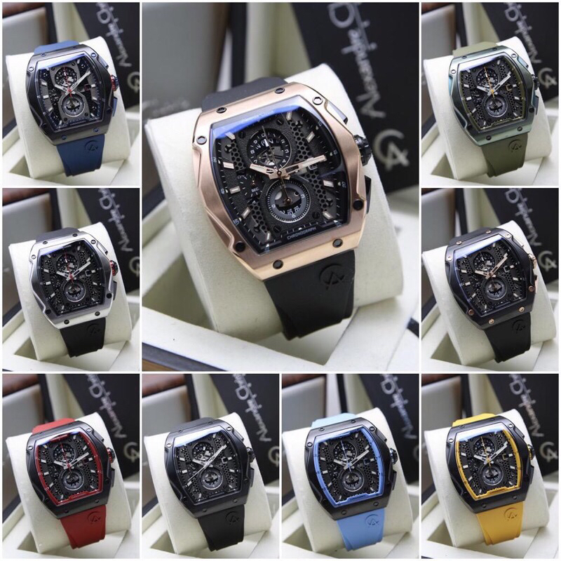 AC 6608 JAM TANGAN PRIA ALEXANDRE CHRISTIE AC 6608 MCR RUBBER ORIGINAL AC 6608