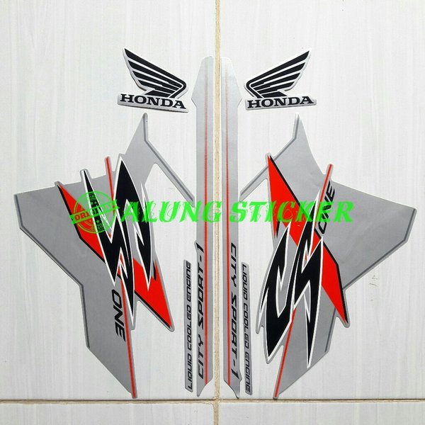 STRIPING STIKER MOTOR CS-1 CS1 2009 SILVER STANDAR
