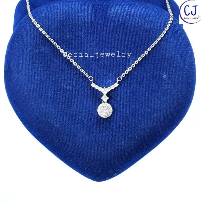 Kalung Perak Asli Silver 925 Lapis Emas Putih Rantai Nori Ukir - Kalung Nagita Slavina , Fuji, Aurel