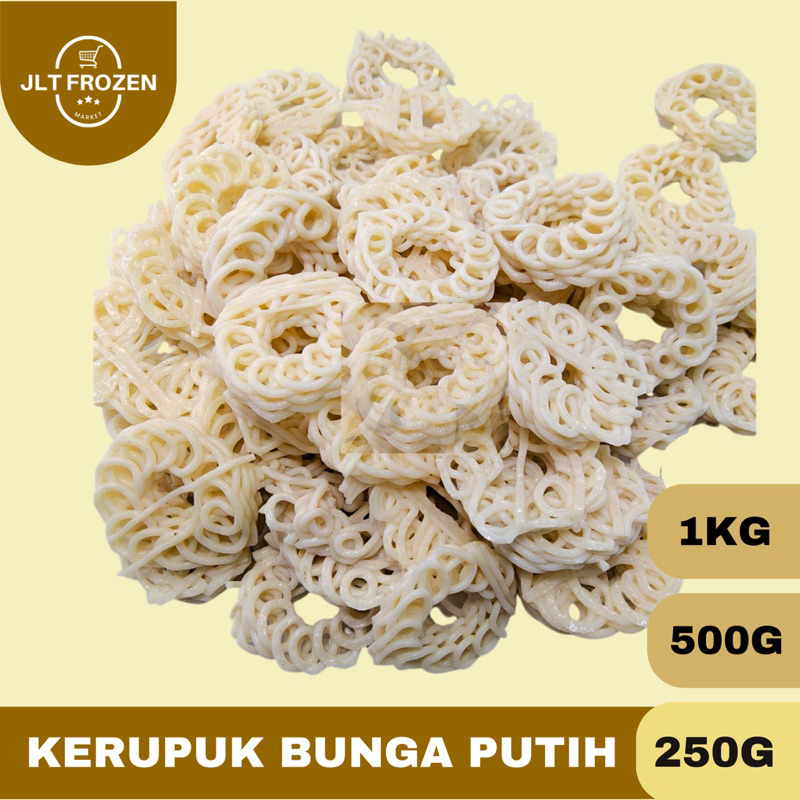 

Kerupuk Mawar Mentah / Kerupuk Seblak Krupuk Bunga Putih - 250g / 500g