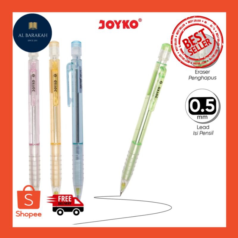 

Mechanical Pencil / Pensil Mekanik Joyko MP-15 / 0.5 mm / Pensil Anak