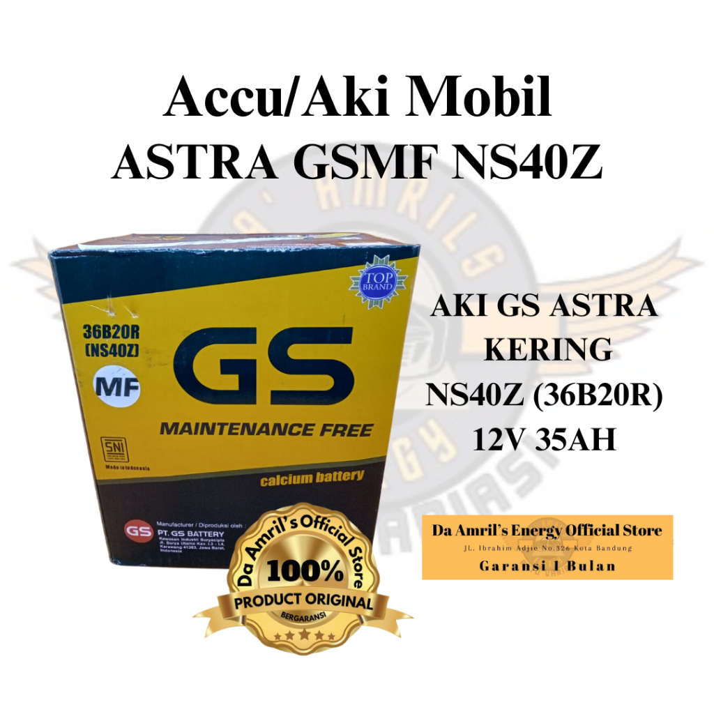 Battery Accu/Aki GS ASTRA MF NS40Z