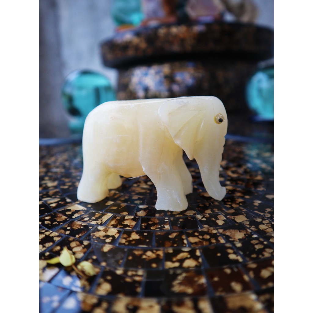 HIASAN PATUNG HEWAN ONIX MARMER KRISTAL / HIASAN BATU KRISTAL / SENI CARVING BATU ONIX