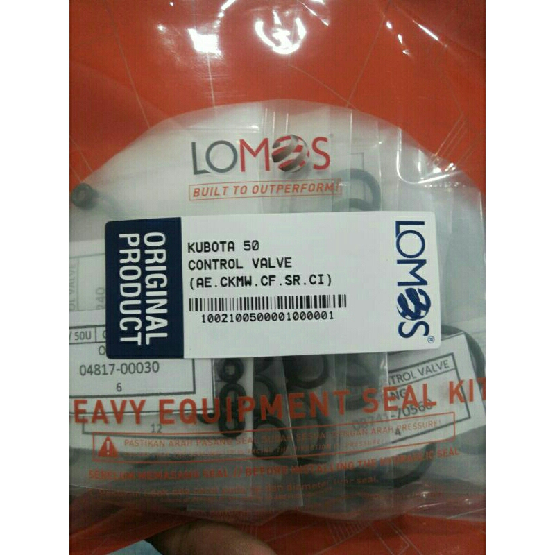 seal kit control valve KUBOTA u50 u50-5