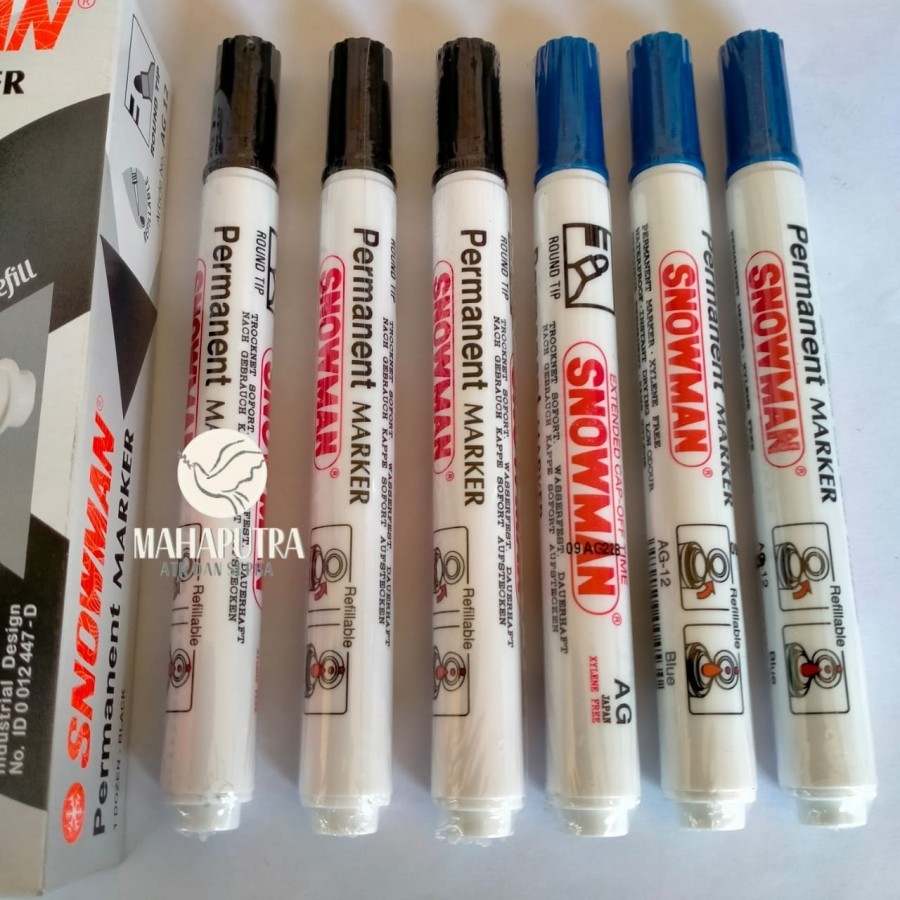 

Spidol permanent snowman AG-12/ spidol murah grosir