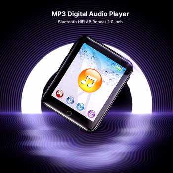 Worallymy_MP3 Digital Audio Player Bluetooth HiFi AB Repeat 2.0 Inch - S309 -Alazka