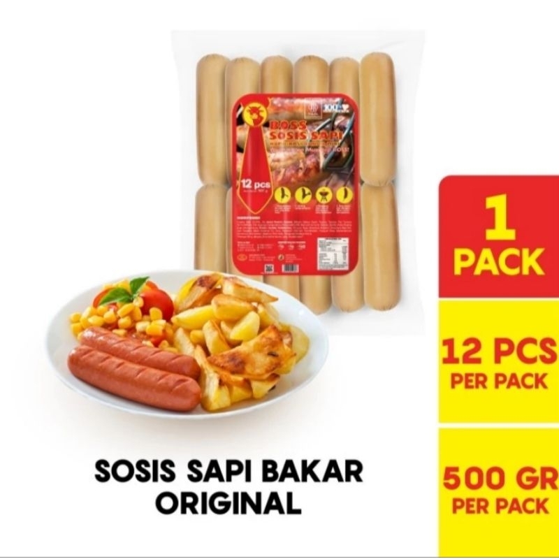 

Sosis sapi bakar mini original Boss