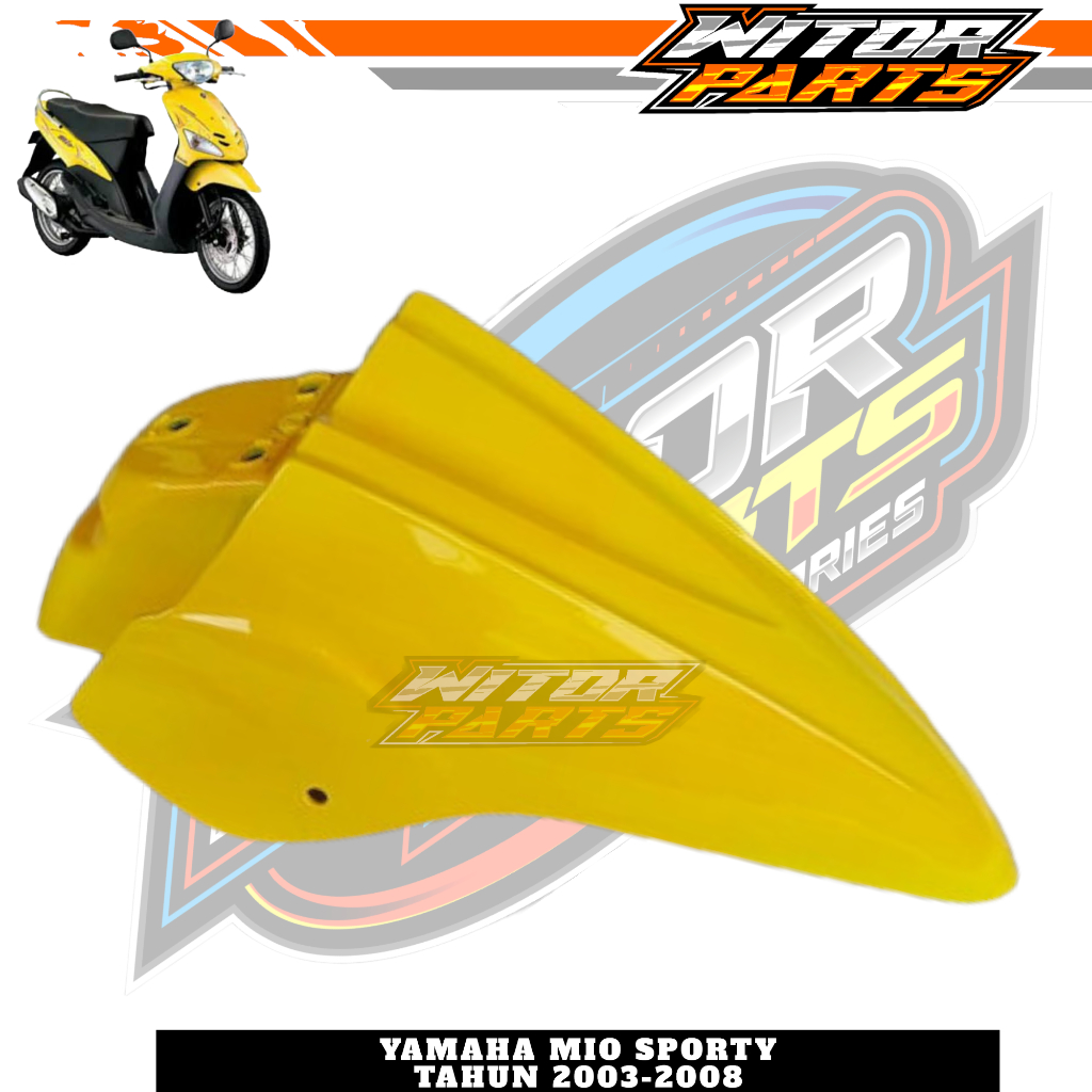 Spakbor Depan Yamaha Mio Sporty Warna Kuning / Spakbor Sepakbor Depan Mio Sporty Mio Lama Kuning / S