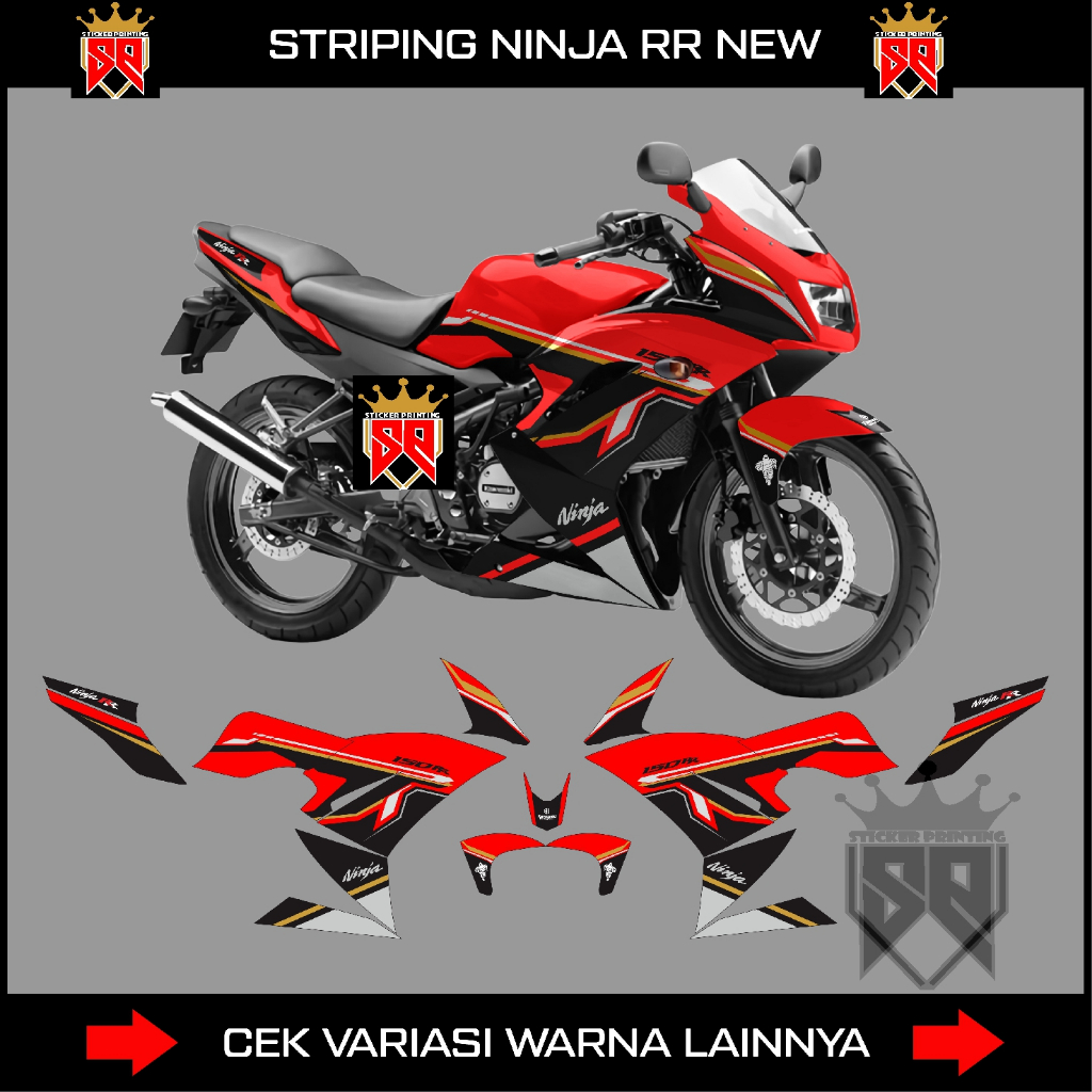 striping ninja 150 rr se 2015 / decal sticker kawasaki ninja rr 150 se