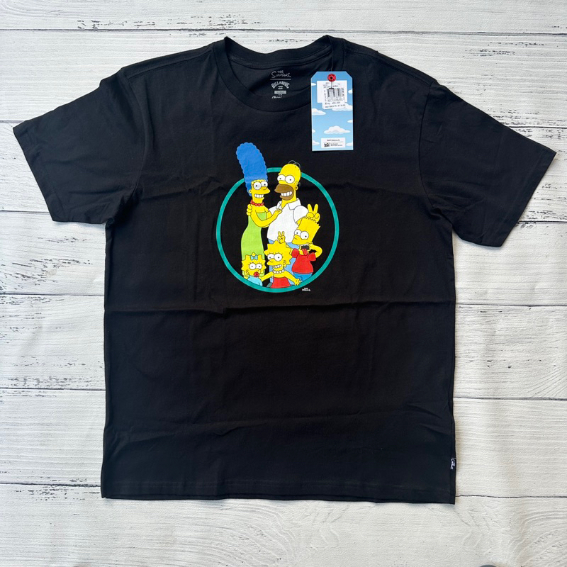 BILLABONG baju kaos the simpsons hitam NEW ORIGINAL 100%