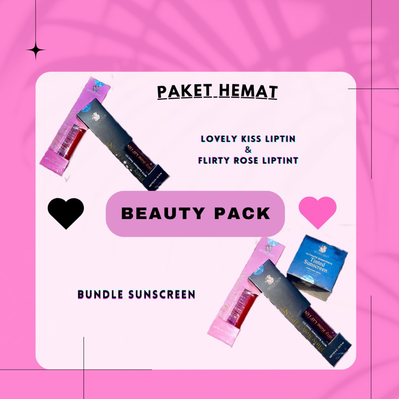 Bundle Liptint Dan Sunscreen by Akven | Perawatan Bibir | Luminous Daily Shield Tinted