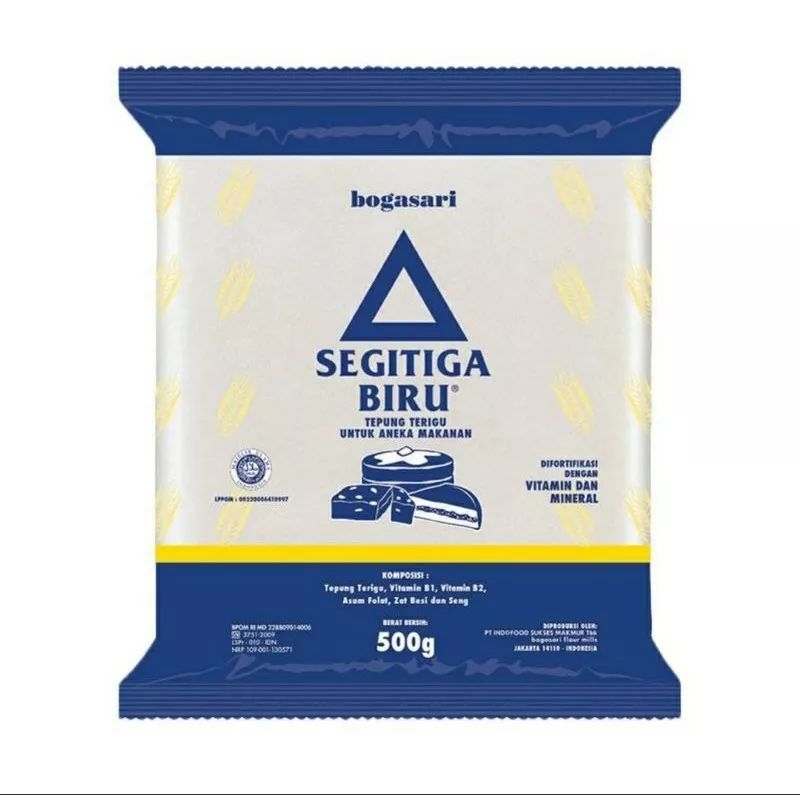 

Tepung Terigu Segitiga Biru Kemasan 500 Gram