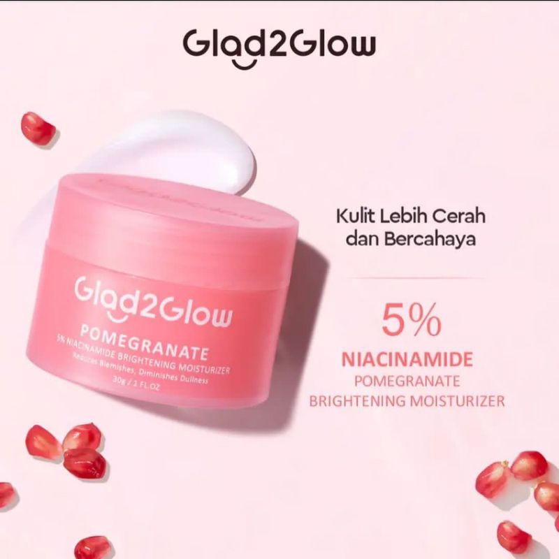 Moisturizer Pomegranate Glad2Glow Moisturizer pink glad 2 glow