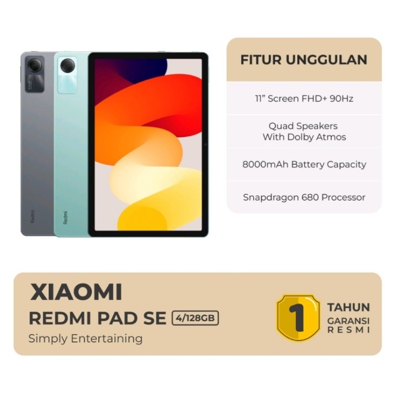 tablet xiomi redmi SE