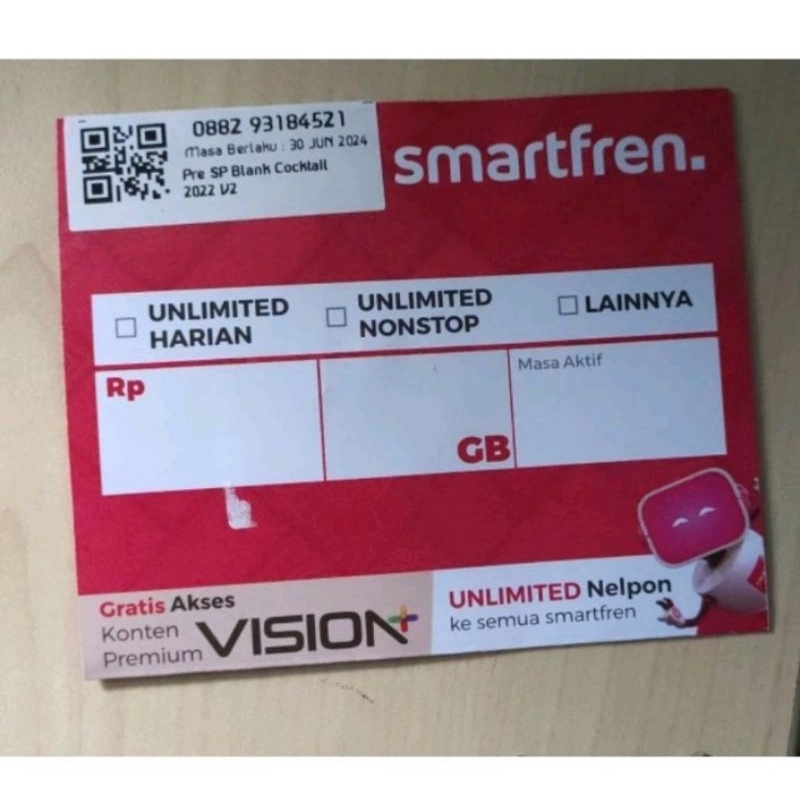 Perdana Smartfren Ksongan 12 Digit
