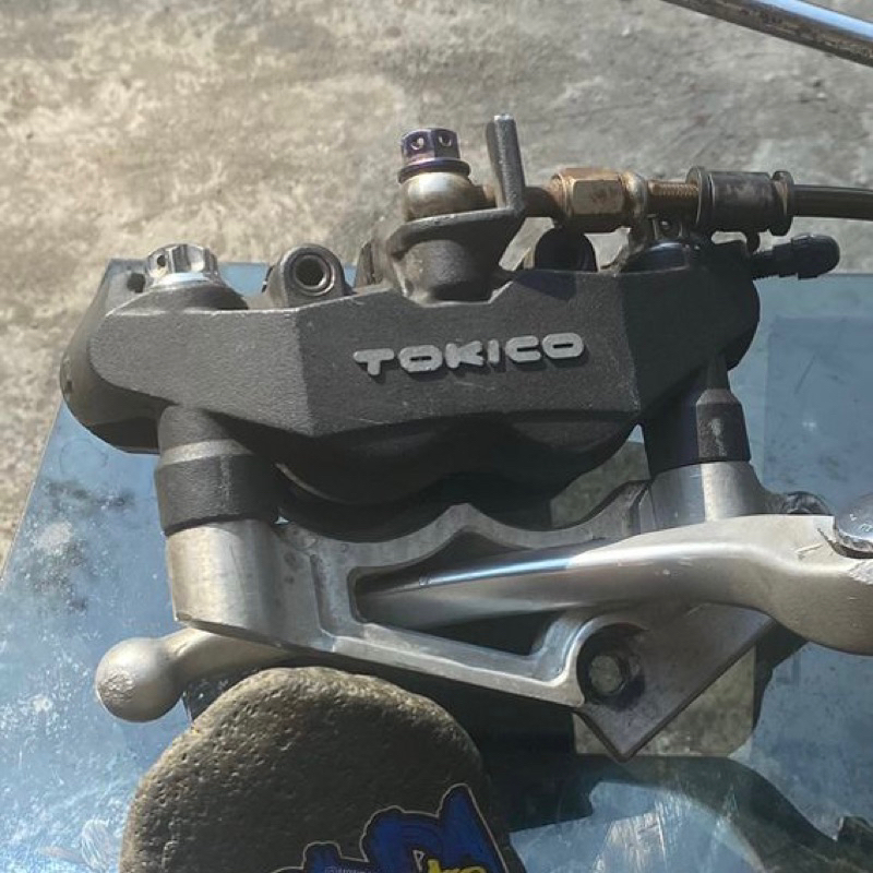 kaliper tokico monoblok kanan kaliper kanan tokico ninja kaliper set breket