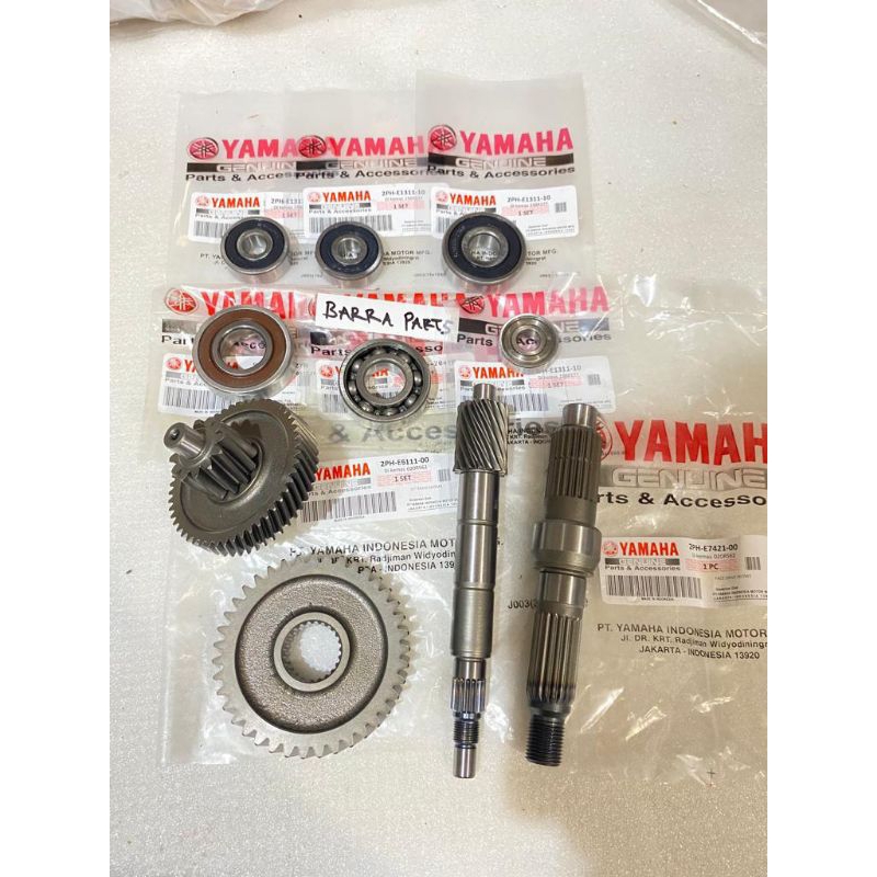 GIGI RASIO GARDAN+BEARING KOMPLIT YAMAHA MIO M3 MIO Z FINO 125 SOUL GT 125 KODE-2PH