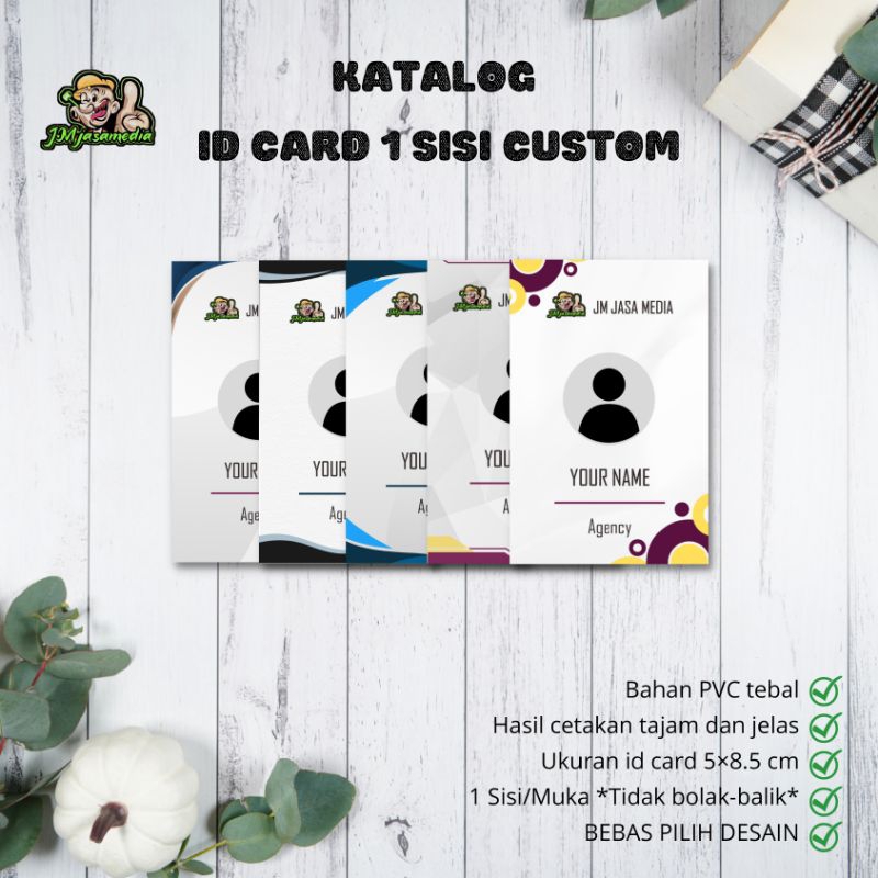 

CETAK ID CARD CUSTOM 1 SISI