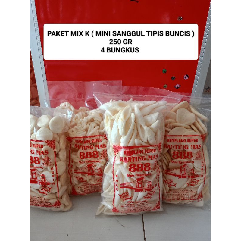 

PAKET MIX K ( MINI SANGGUL BUNCIS TIPIS ) KEMPLANG BUNCIS IKAN TENGGIRI KEMPLANG TIPIS PREMIUM 1KG