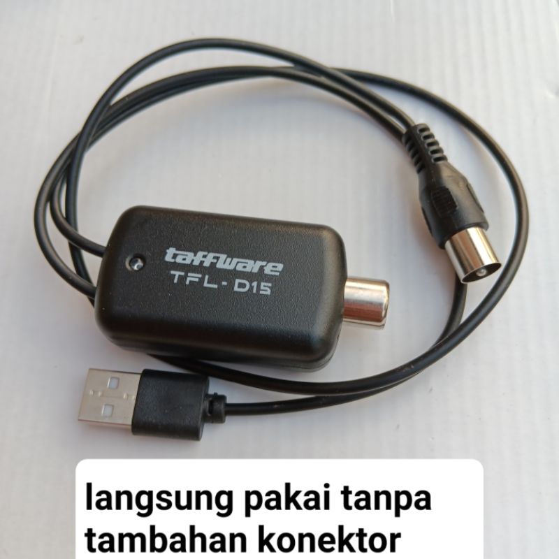 Booster penguat sinyal antena TV digital STB DVB T2 taffware TFL-D15