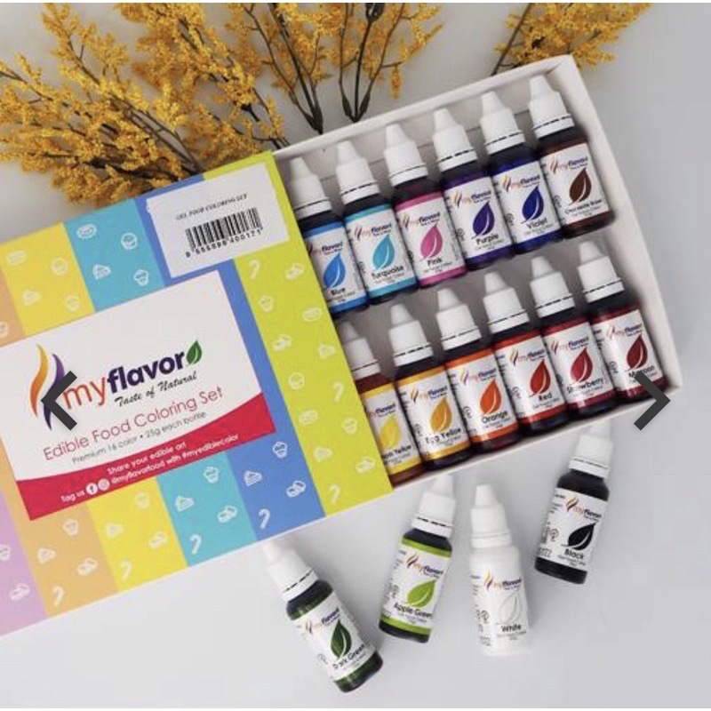 

￼myflavor my flavor gel food colloring halal/ pewarna makanan gel halal