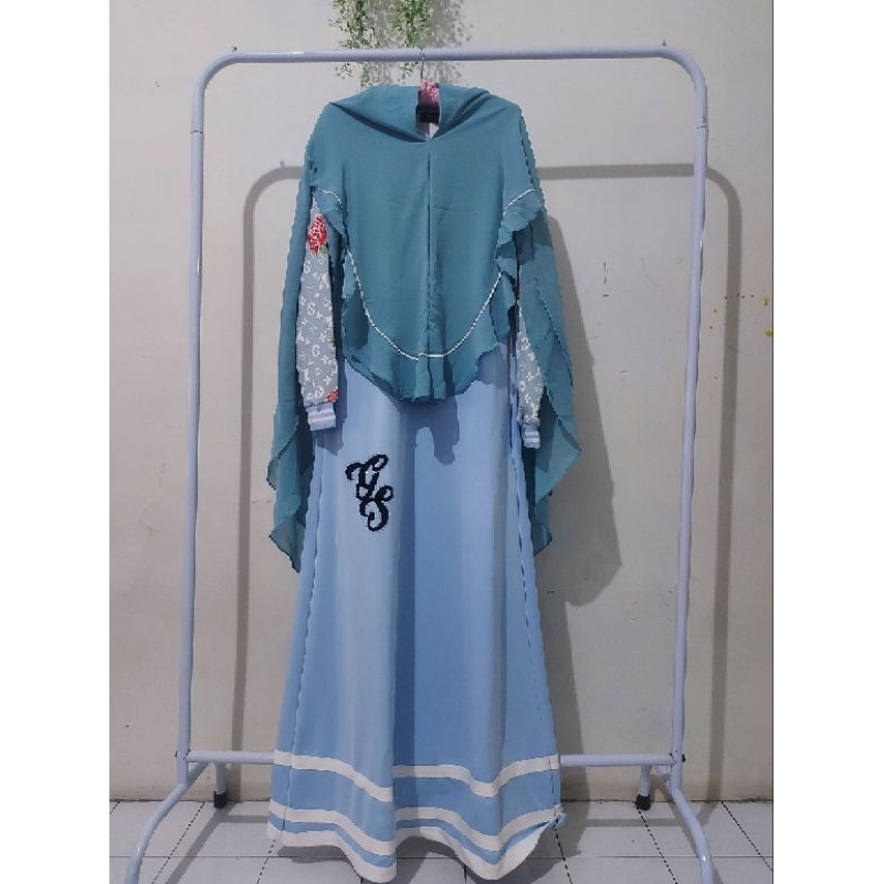 sale gamis dress set syari by gallery syarifah gees