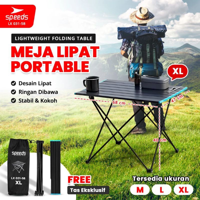 Meja lipat / meja camping / meja outdoor / meja portabel / meja aluminium / kursi lipat / meja panta