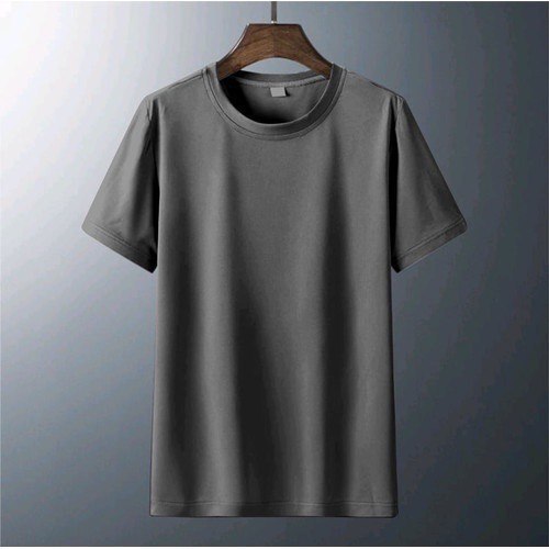 Kaos Polos Atasan Pria Wanita Oblong Pendek PE Soft || Baju Polos Pria Termurah-ABU L