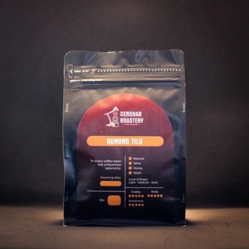 

KOPI ARABIKA GUNUNG TILU 200g ~ Super Fresh Roasted Arabica Coffee Beans