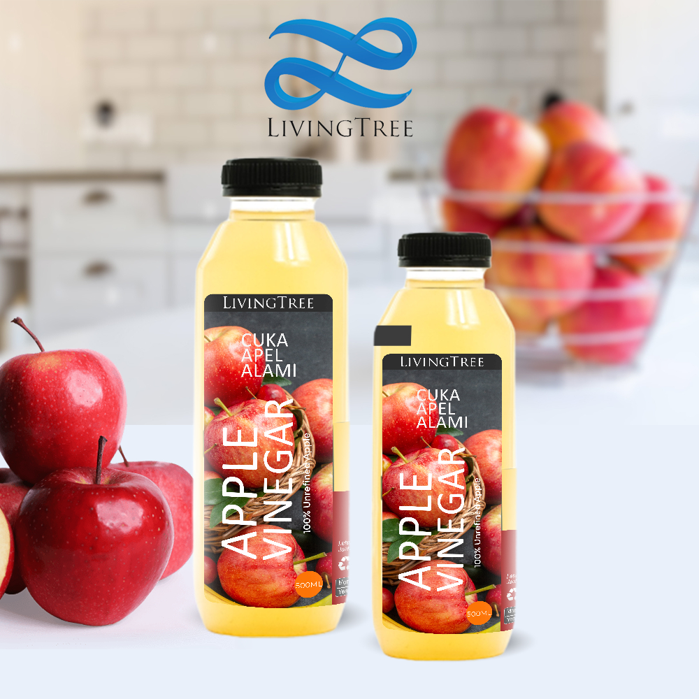 

Apple Cider Vinegar 250ml / Cuka Apel Organik With The Mother LivingTree