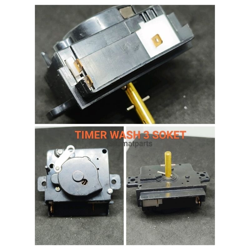 Timer Pencuci Sharp 3 Pin / Timer Wash Socket 3 Skun / TIMER WASH SHARP 3 SOKET