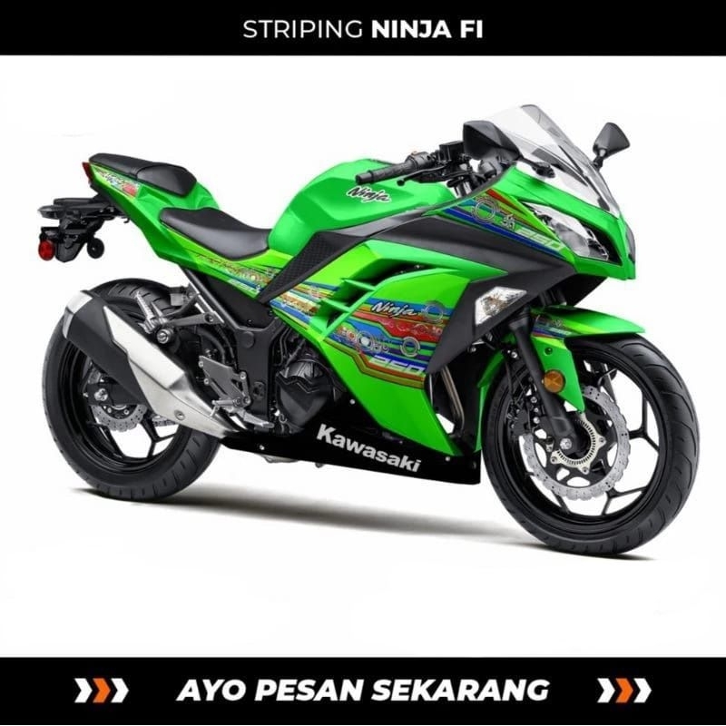 Striping custom ninja 250 fi Old / Striping Sticker Ninja 250 fi lama / Stock Decals Kawasaki Ninja 