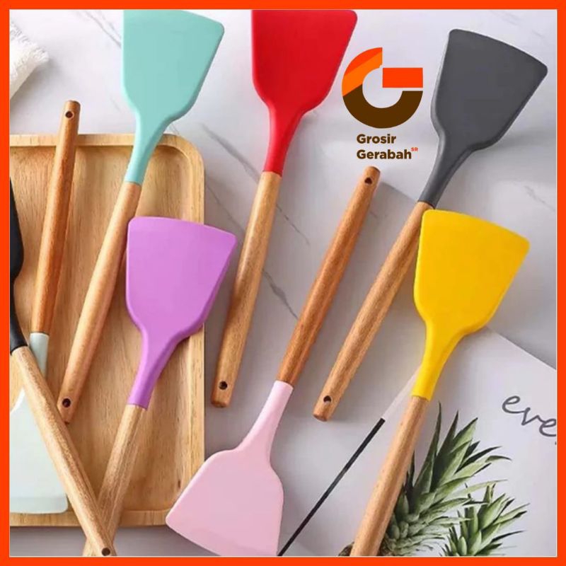 sutil silikon gagang kayu ganom
