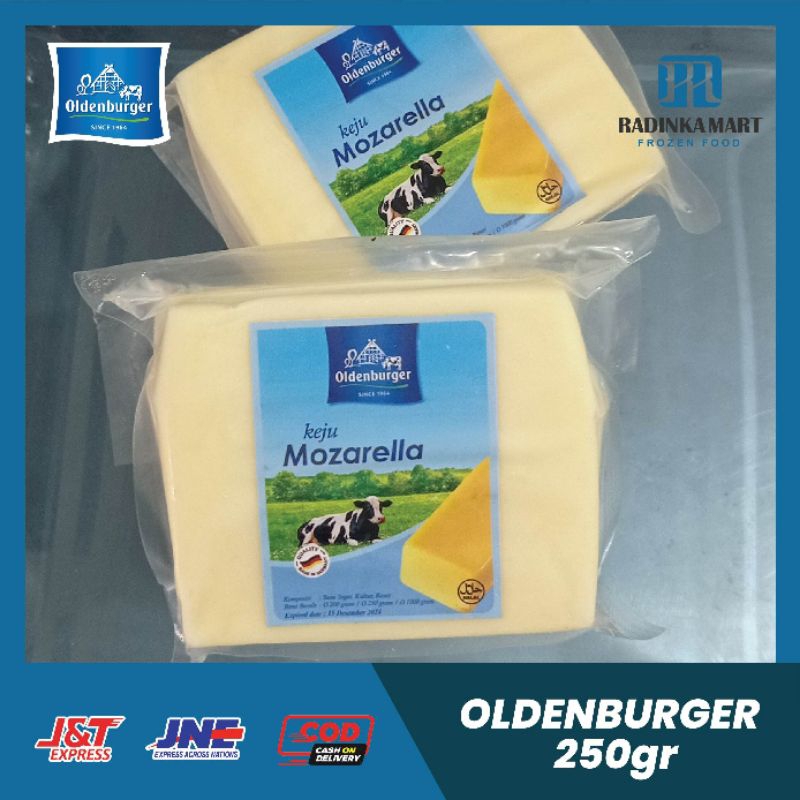 

Keju Mozzarella Oldenburger 250gr/Oldenburger Mozarella Cheese 250gr - Keju mozzarella Oldenburger exp terbaru