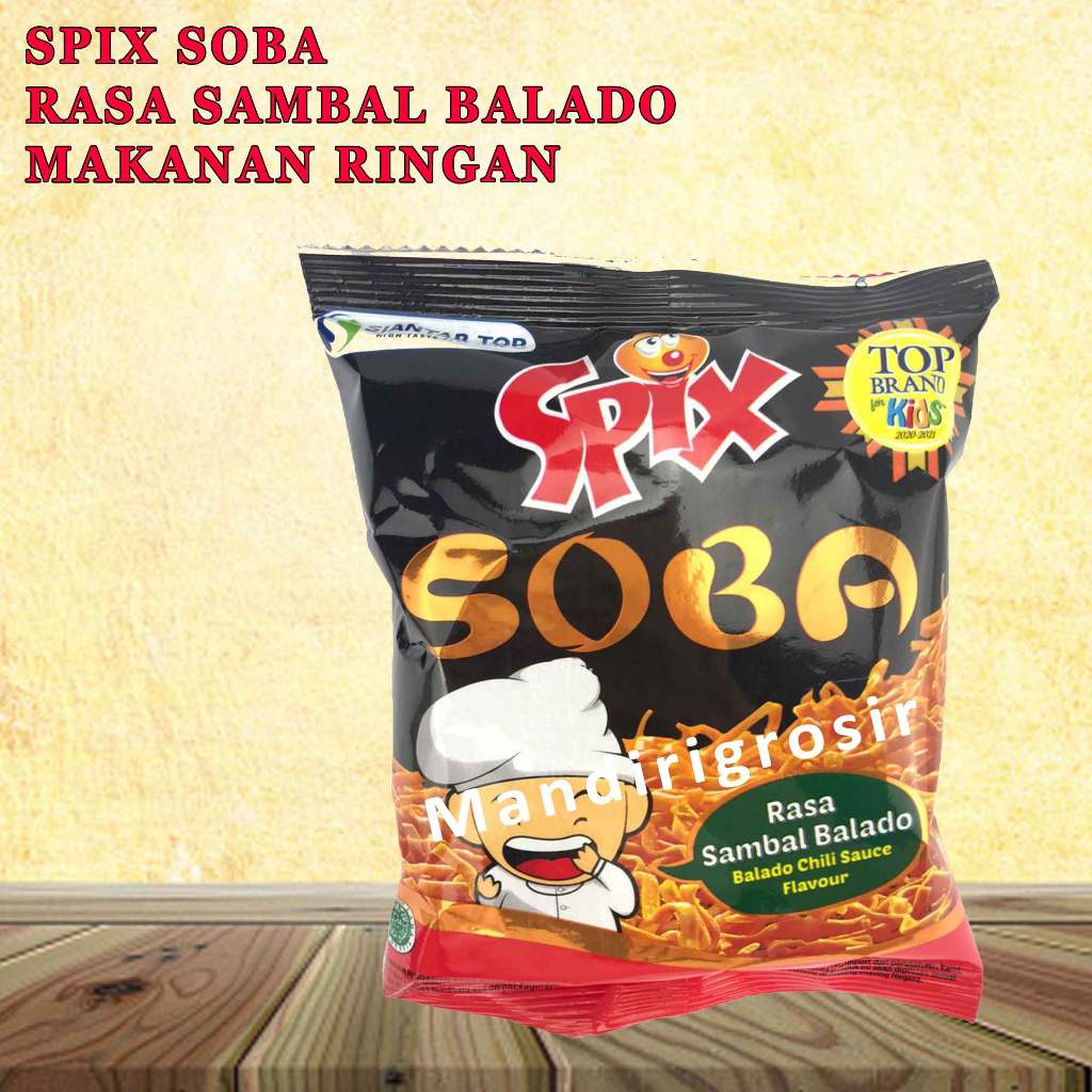 

Snack Mie Ringan * Spix Soba * Rasa Sambal Balado * 21gr