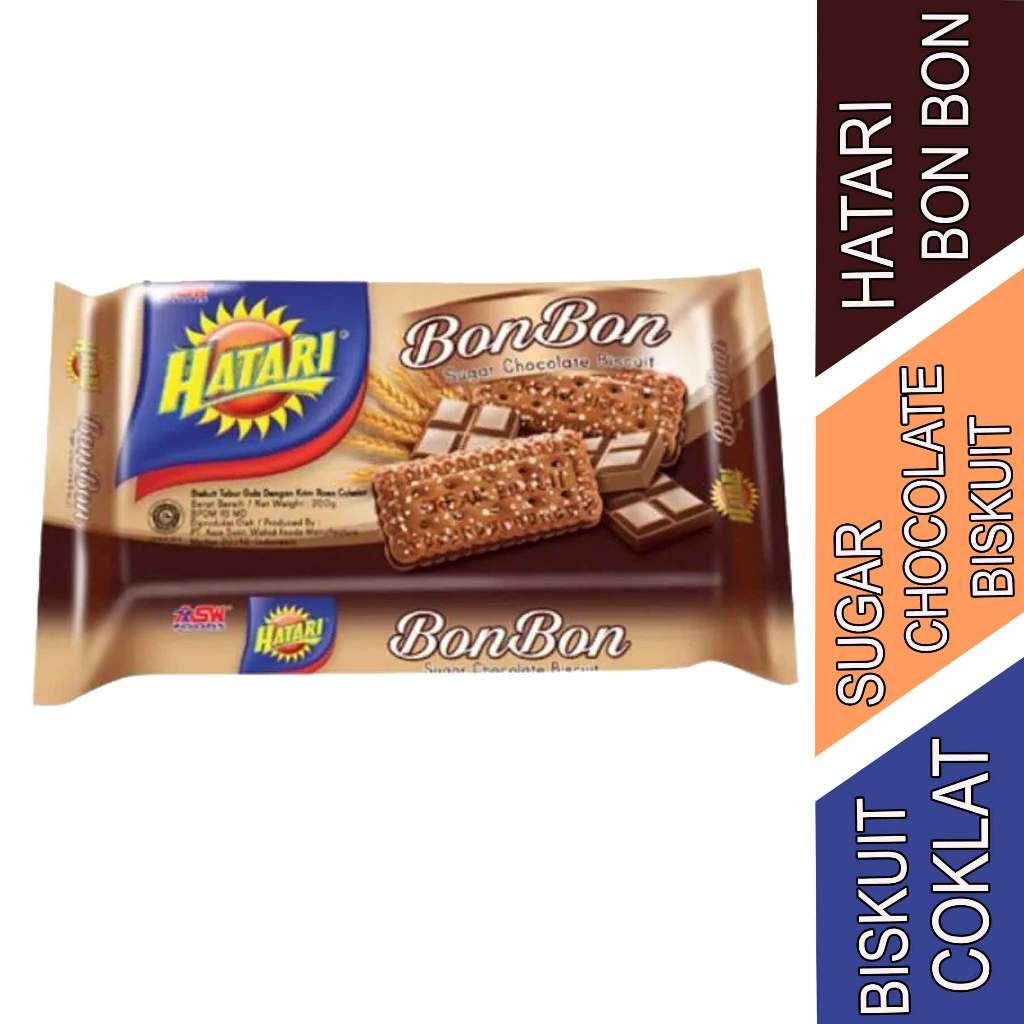 

Biskuit Wafer Choco - Hatari Bon Bon - Biskuit Sugar Chocolate