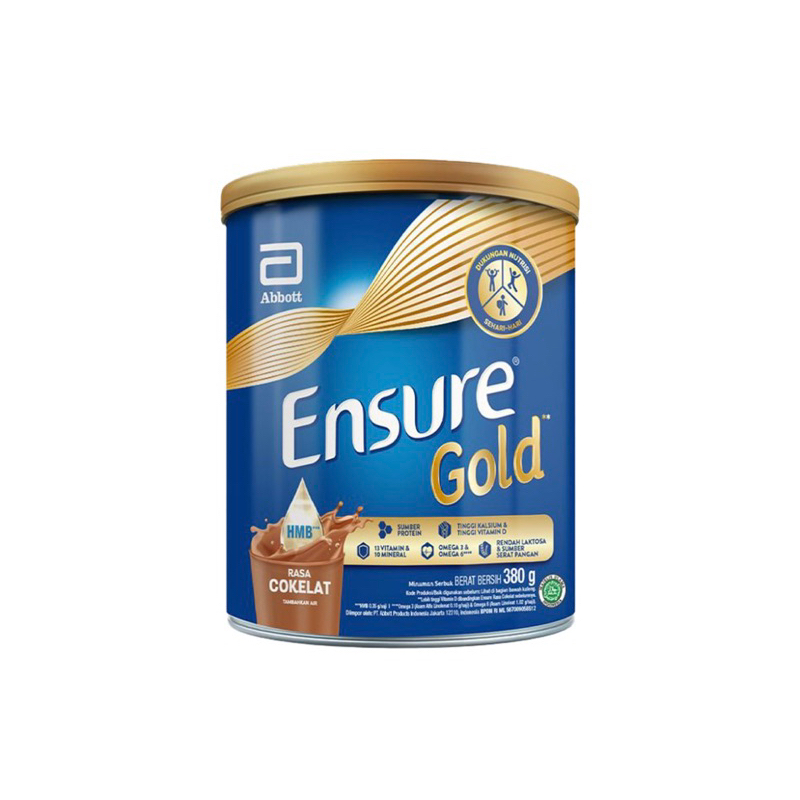 

Ensure Gold Cokelat Susu Nutrisi Dewasa Can 380g