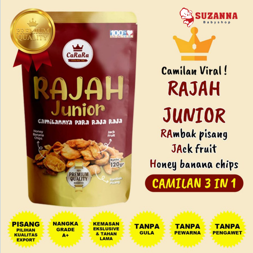 

Carara Rajah Junior Rambak 120g - Camilan Ringan