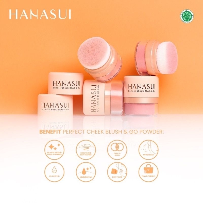 Hanasui Benefit Perfect Cheek Blush & Go Powder / Blush On