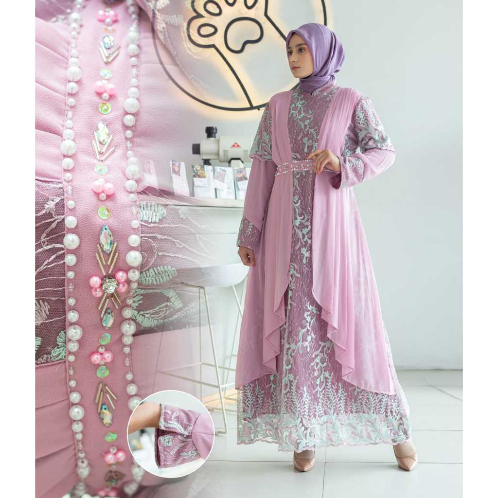 GAMIS CORLA PESTA MEWAH /DRESS CORLA PESTA PREMIUM/ GAMIS TERBARU/GAMIS CRINKLE/GAMIS PESTA MEWAH EL