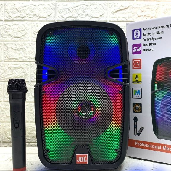 Speaker Portable Wireless JDL Q 8 Eonn Original 8 inch Bluetooth - USB