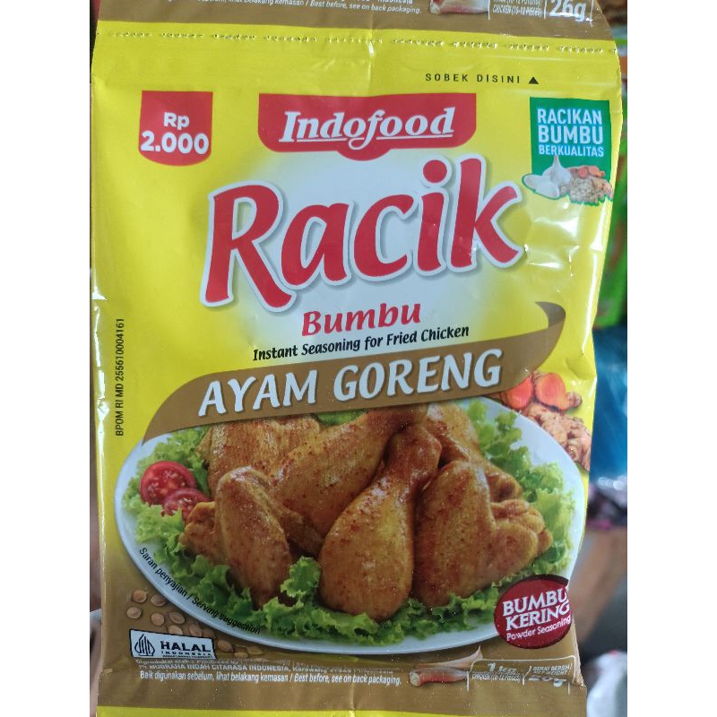 

Bumbu Racik nasgor & ayam goreng sachet