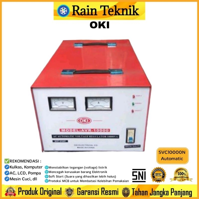 Stabilizer Stavol OKI SVC10000N Automatic Voltage Regulator 10000Watt / Stabilizer OKI SVC-10000N El