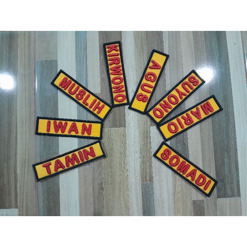 Bet bordir nama/ Timbul