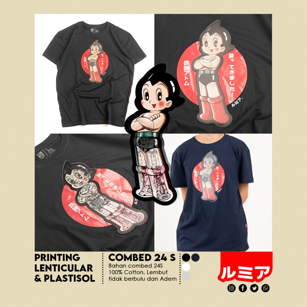 T-shirt Premium Lenticular/Hologram Astroboy